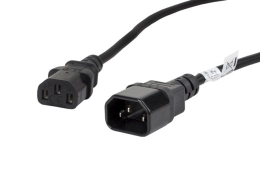 Lanberg IEC 320 C13 to C14 Cable CA-C13E-11CC-0018-BK