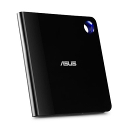 Asus Interface USB 3.1 Gen 1 CD read speed 24 x CD write speed 24 x Black Ultra-slim Portable USB 3.1 Gen 1 Blu-ray burner with M-DISC support for...