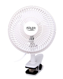 Adler Fan with clip AD 7317 Table Fan 30 W Diameter 15 cm Number of speeds 2 White