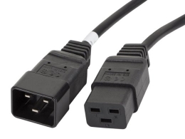 Power cord extension cord IEC 320 C19 - C20 VDE 1.8M VDE black