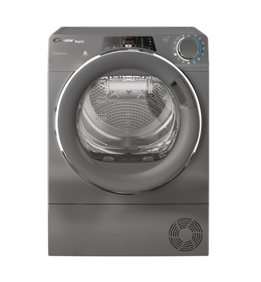 Candy Dryer Machine RO4 H7A2TCERX-S Energy efficiency class E Front loading 7 kg TFT Depth 46.5 cm Wi-Fi Grey