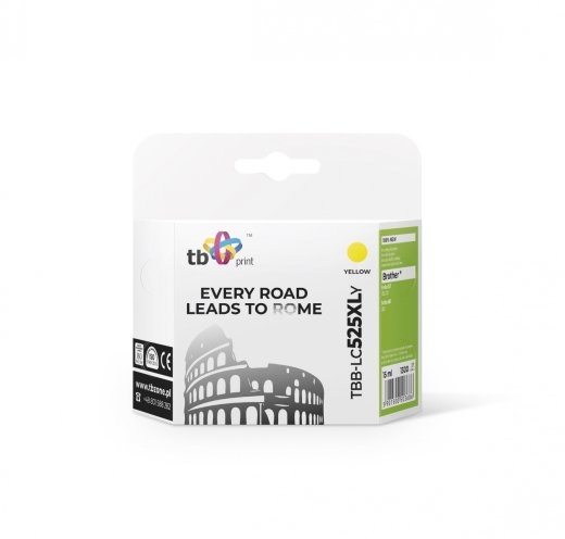 Ink for Brother LC529/53 9 TBB-LC525XLY yellow