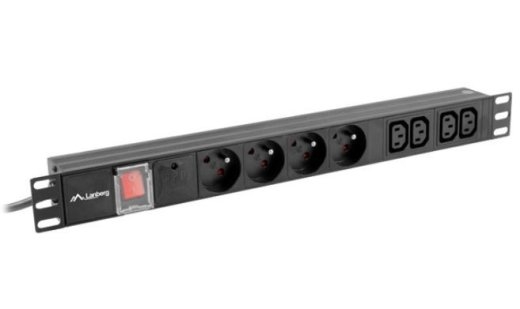 Surge protector Rack PDU 1U 10A 4X 230V PL 4X IEC C13 2m C14 black