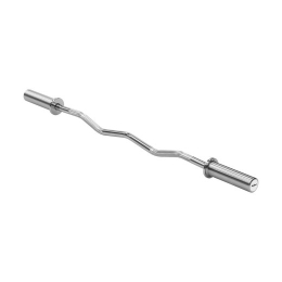 REBEL ACTIVE Olympic curl bar 50mm, Olympic barbell 120cm 6kg