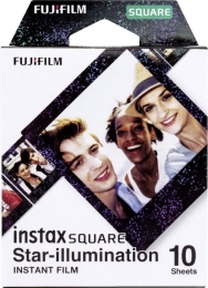 Fujifilm Instax Square star Illumination Instant film (10pl) 86 x 72 mm Print Size: 86mm x 72mm, Image size: 62mm x 62mm Quantity 10