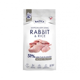 BALTICA Nutraceutic Hypoallergenic S Rabbit with rice - dry dog food - 3kg