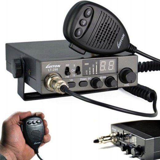 Luiton LT-298 ASQ AM/FM CB Radio Cigarette Lighter Plug Black
