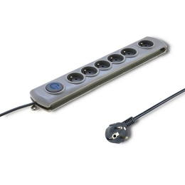 Surge protector Quick Switch 6 sockets 3m gray