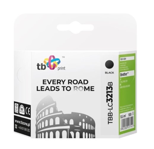 Ink for Brother DCPJ722 DW Black TBB-LC3213B