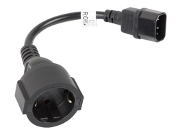 Lanberg CA-C14E-10CC-0018-BK power cable Black C14 coupler