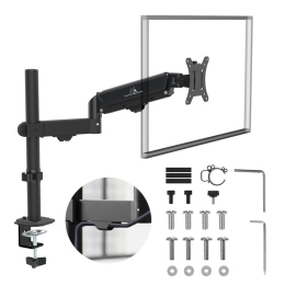 Maclean monitor mount, gas spring, 17"-32", 2-10kg, black, MC-135