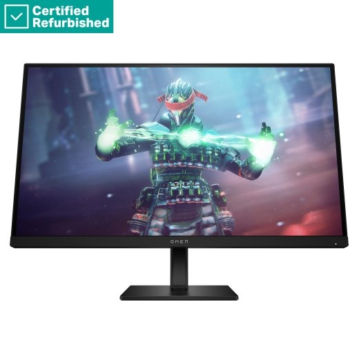 RENEW SILVER OMEN by HP 27k UHD Gaming Monitor - 27" 3840x2160 UHD 400-nit 144 Hz AG, IPS, USB-C/2x HDMI/DisplayPort, 2x USB-A, speakers, height ad...