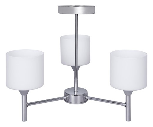 Activejet Classic chandelier pendant ceiling lamp MIRA chrome triple 3xE27 for living room