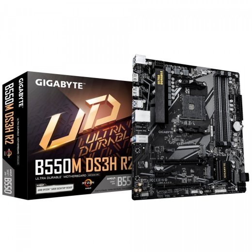 Gigabyte Motherboard B550M DS3H R2 AM4 4DDR4 DP/HDMI mATX