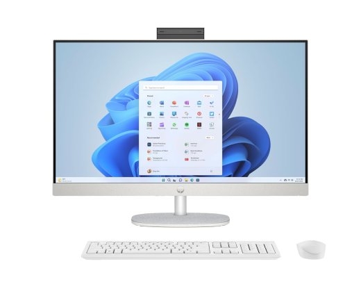 HP 27-cr0222nw AMD Ryzen™ 7 7730U 68.6 cm (27") 1920 x 1080 px All-in-One PC 16 DDR4-SDRAM 512 SSD Windows 11 Home Wi-Fi 6 (802.11ax) White