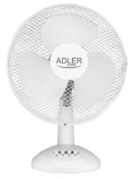 Adler AD 7304 Desk Fan White Diameter 40 cm Number of speeds 3 Oscillation 45 W