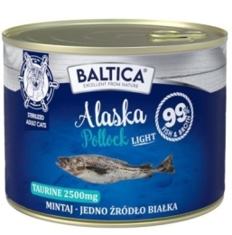 BALTICA Excellent Monoprotein Pollock Light - wet cat food - 185g
