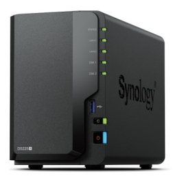 Synology DS225+ 2 Bay NAS Desktop Intel® Celeron® J4125 2 DDR4 Synology DSM Black - only Synology HDD