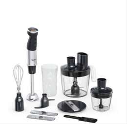 TEFAL HB67G830 Quickchef+ Hand Blender 1000 W Number of speeds 20 Turbo mode Black/Stainless steel
