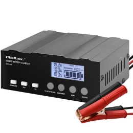 Qoltec Microprocessor charger 12V 12.6V 24V LCD