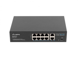 Swich 8X100MB POE+/2X 1GB rack RSFE-8P-2GE-12