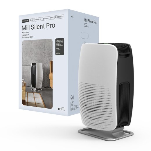 Mill Silent Pro Air Purifier APSILENT Suitable for rooms up to 115 m² 68.3 m³ White/Black