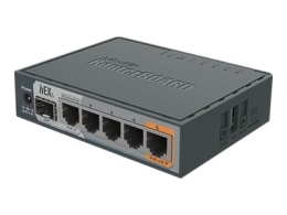 Mikrotik Wired Ethernet Router RB760iGS, hEX S, Dual Core 880MHz CPU, 256MB RAM, 16 MB (MicroSD), 5xGigabit LAN, 1xSFP, USB, IPsec hardware encrypt...