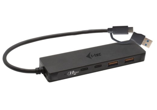 USB-A/USB-C Metal HUB 2x USB 3.0 + 2x USB-C (10 Gbps)