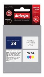 Activejet AH-23N Ink cartridge (replacement for HP 23 C1823D; Supreme; 47 ml; color)