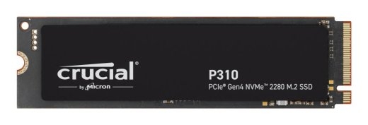 SSD CRUCIAL 800xTBW rating Read speed 7100 MB/s Write speed 6000 MB/s NVMe Yes PCI Express 4.0 M.2 4000 P310