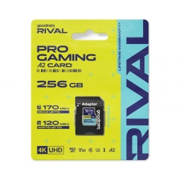 Goodram Memory card microSD 256GB Rival UHS-I V30 U3 C10 A2 170/120MBs