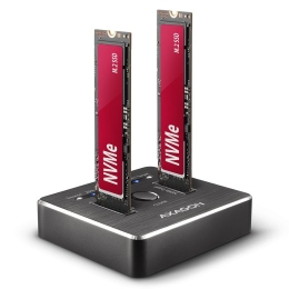 AXAGON USB-C 3.2 Gen2 - 2x NVMe CLONE DUAL SDD Dock Station ADSA-M2C