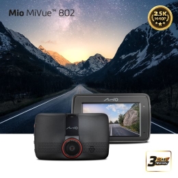 Mio MiVue 802 2.5K 1440P Wi-Fi Dash cam Audio recorder