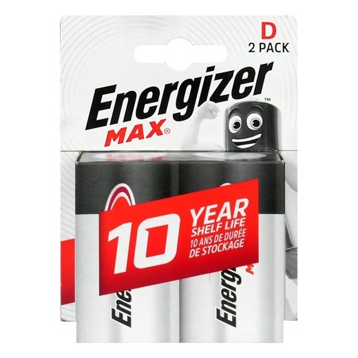Energizer ALKALINE BATTERIES LR20 /D BLISTER 2PCS.