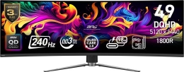 Monitor MSI 49 " 5120 x 1440 pixels Dual QHD Native aspect ratio 32:9 QD-OLED Curved