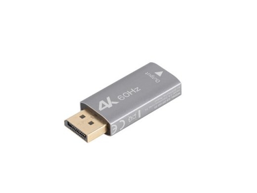 Lanberg Displayport (M) to HDMI (F) Adapter 4K, Silver AD-DP-HD-01