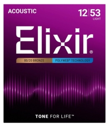 Elixir 11050 Light (12-53) PW - acoustic guitar strings