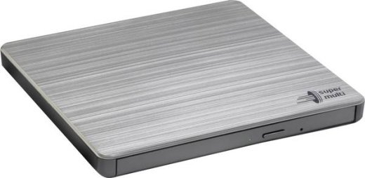 H.L Data Storage Ultra Slim Portable DVD-Writer GP60NS60 Interface USB 2.0 DVD±R/RW CD read speed 24 x CD write speed 24 x Silver Desktop/Notebook