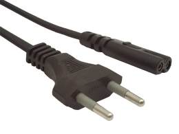C8 Power cable for notebook 2pin 1.8M