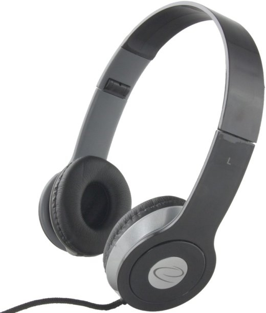 HEADPHONES AUDIO STEREO EH145K TECHNO BLACK