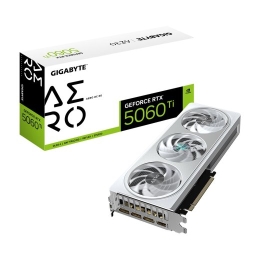 GIGABYTE GeForce RTX 5060 Ti AERO OC 8G Graphics Card - 8GB GDDR7, 128bit, PCI-E 5.0, 2647MHz Core Clock, 3 x DisplayPort, 1 x HDMI, GV-N506TAERO O...