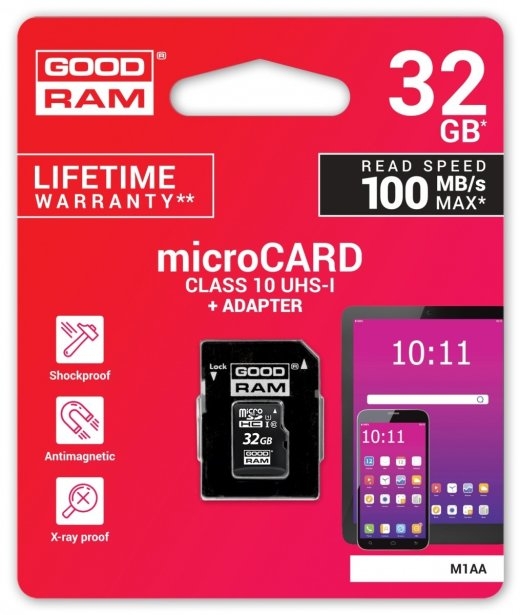 Memory card microSDHC 32GB CL10 + adapter
