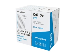Lanberg Cable LAN UTP cat.5e 305m wire CU LSZH CRP+FLUKE PASSED gray