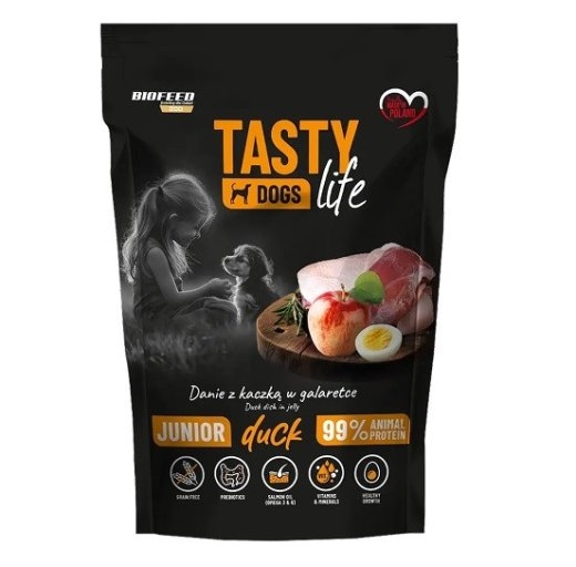 BIOFEED Tasty Dogs Life Junior Duck - wet dog food - 500g
