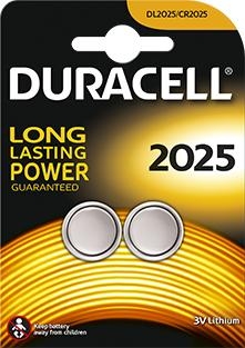 Duracell Button Cells DL2025 Lithium 2 pc(s)