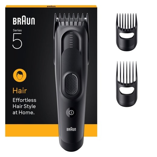 Braun Hair Clipper HC5530 Series 5 Cordless Number of length steps 17 Black