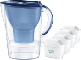 Marella 3.5l XL filter jug + 4 cartridges Maxtra Pro Pure Performance Blue