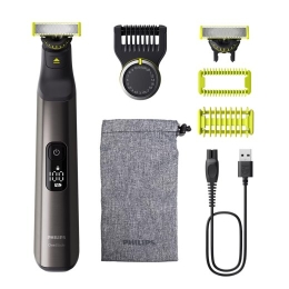 Philips Hair Trimmer for Face and Body QP6552/15 OneBlade Pro 360 Cordless Wet & Dry Number of length steps 20 Chrome