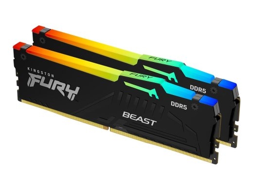 Kingston Fury Beast 16GB DDR5, 6000 MHz, CL36, 288-Pin, DIMM Kit (8GB x 2) Kingston Fury Beast 16 DDR5 6000 MHz