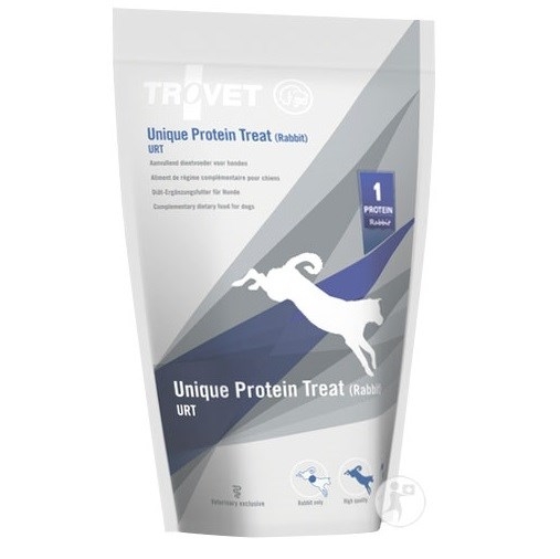 TROVET Unique Protein Treat URT Rabbit - dog treat - 125g
